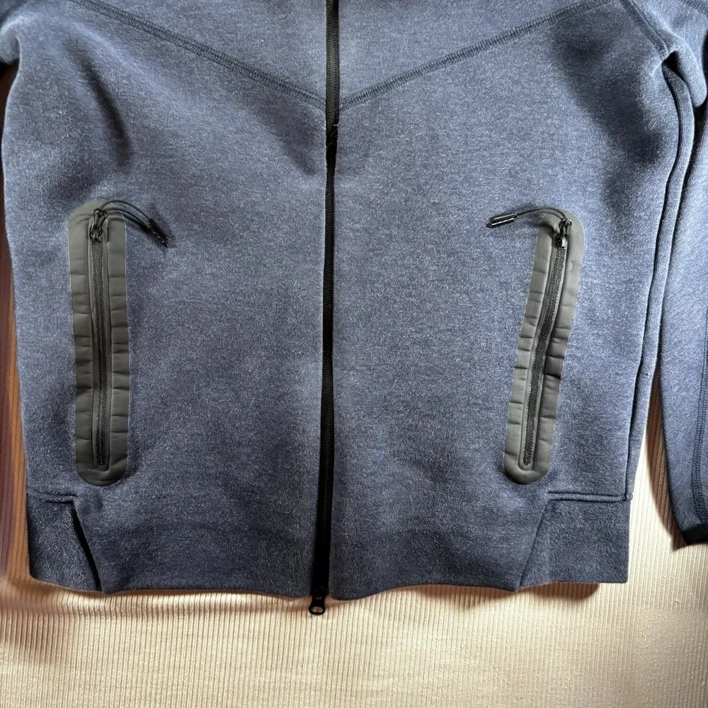 Nike Sportswear Tech Fleece Windrunner Full Zip Hoodie Navy Mens Size S Outdoors